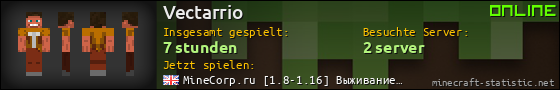 Benutzerleisten 560x90 für Vectarrio