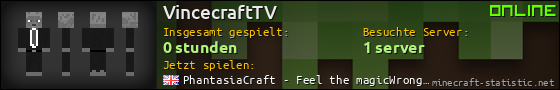 Benutzerleisten 560x90 für VincecraftTV