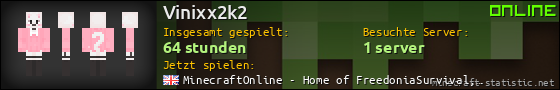 Benutzerleisten 560x90 für Vinixx2k2