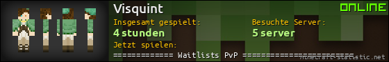 Benutzerleisten 560x90 für Visquint