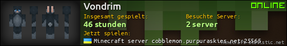Benutzerleisten 560x90 für Vondrim