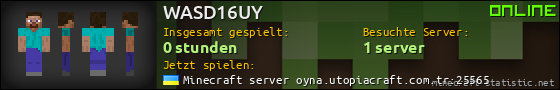 Benutzerleisten 560x90 für WASD16UY