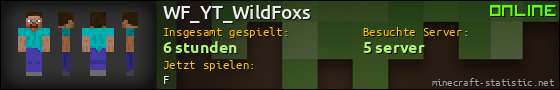 Benutzerleisten 560x90 für WF_YT_WildFoxs