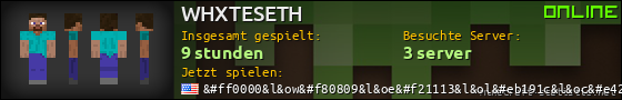 Benutzerleisten 560x90 für WHXTESETH
