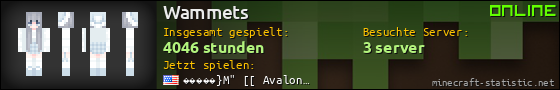 Benutzerleisten 560x90 für Wammets
