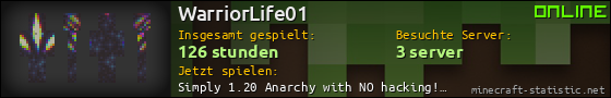 Benutzerleisten 560x90 für WarriorLife01