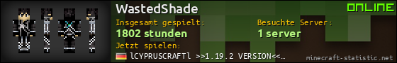 Benutzerleisten 560x90 für WastedShade