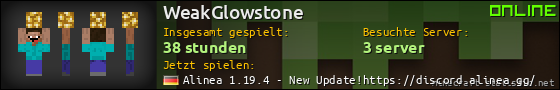 Benutzerleisten 560x90 für WeakGlowstone