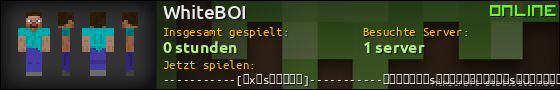 Benutzerleisten 560x90 für WhiteBOI