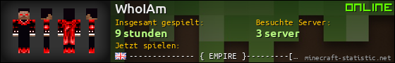 Benutzerleisten 560x90 für WhoIAm