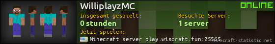 Benutzerleisten 560x90 für WilliplayzMC