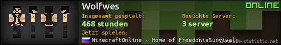 Benutzerleisten 560x90 für Wolfwes