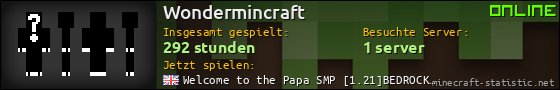 Benutzerleisten 560x90 für Wondermincraft