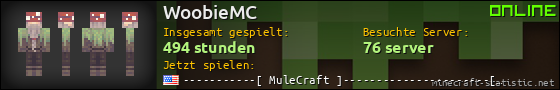 Benutzerleisten 560x90 für WoobieMC