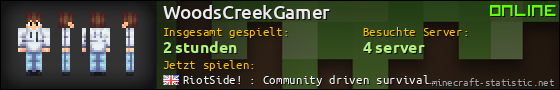 Benutzerleisten 560x90 für WoodsCreekGamer