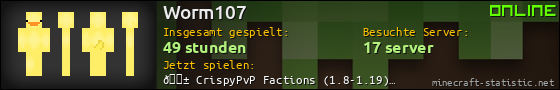 Benutzerleisten 560x90 für Worm107