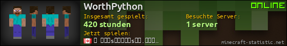 Benutzerleisten 560x90 für WorthPython