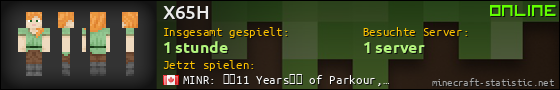 Benutzerleisten 560x90 für X65H