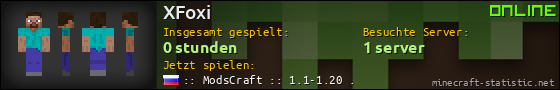 Benutzerleisten 560x90 für XFoxi