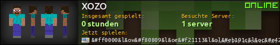 Benutzerleisten 560x90 für XOZO