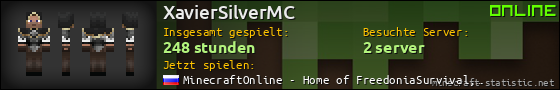 Benutzerleisten 560x90 für XavierSilverMC