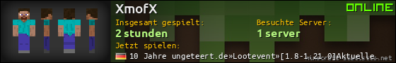 Benutzerleisten 560x90 für XmofX