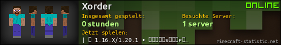 Benutzerleisten 560x90 für Xorder