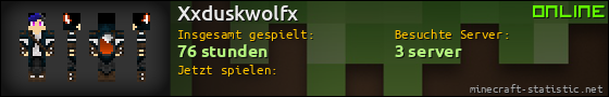 Benutzerleisten 560x90 für Xxduskwolfx