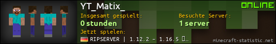 Benutzerleisten 560x90 für YT_Matix_