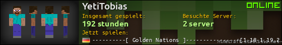 Benutzerleisten 560x90 für YetiTobias