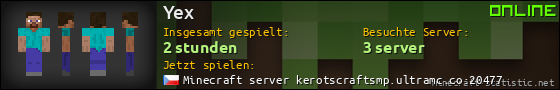 Benutzerleisten 560x90 für Yex