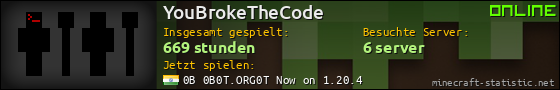 Benutzerleisten 560x90 für YouBrokeTheCode