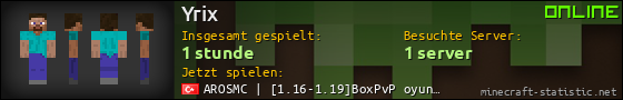 Benutzerleisten 560x90 für Yrix