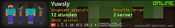 Benutzerleisten 560x90 für Yuwsly