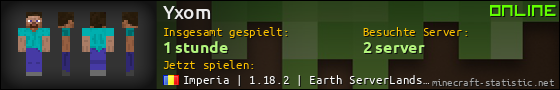 Benutzerleisten 560x90 für Yxom