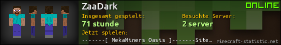 Benutzerleisten 560x90 für ZaaDark