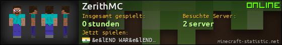Benutzerleisten 560x90 für ZerithMC