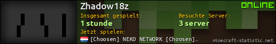 Benutzerleisten 560x90 für Zhadow18z
