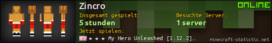Benutzerleisten 560x90 für Zincro