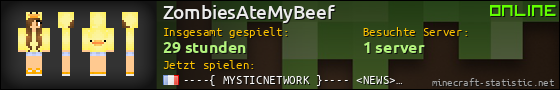 Benutzerleisten 560x90 für ZombiesAteMyBeef