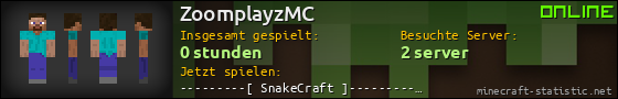 Benutzerleisten 560x90 für ZoomplayzMC