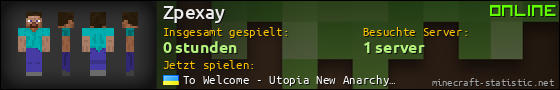 Benutzerleisten 560x90 für Zpexay