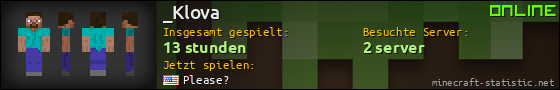 Benutzerleisten 560x90 für _Klova