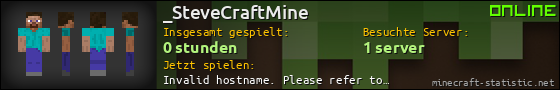 Benutzerleisten 560x90 für _SteveCraftMine