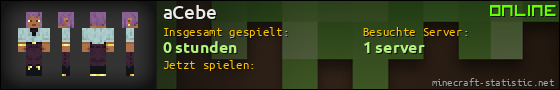 Benutzerleisten 560x90 für aCebe