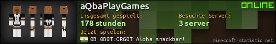 Benutzerleisten 560x90 für aQbaPlayGames