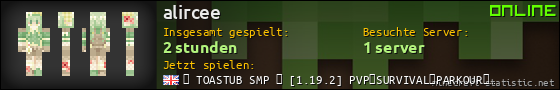 Benutzerleisten 560x90 für alircee