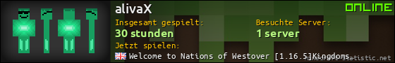 Benutzerleisten 560x90 für alivaX