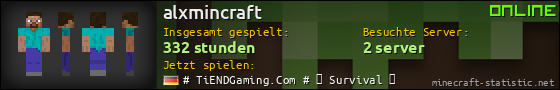 Benutzerleisten 560x90 für alxmincraft