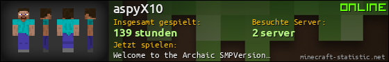 Benutzerleisten 560x90 für aspyX10